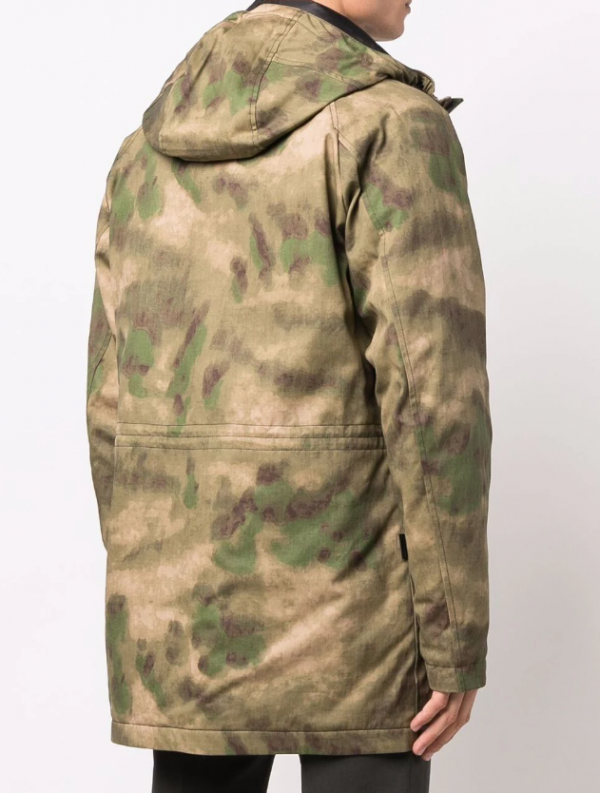Jaket Parka dengan Motif Camo